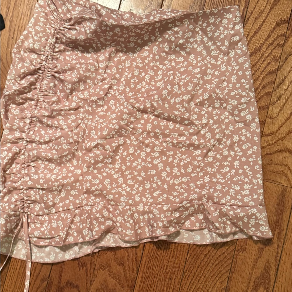 Floral Mini Skirt in Pink